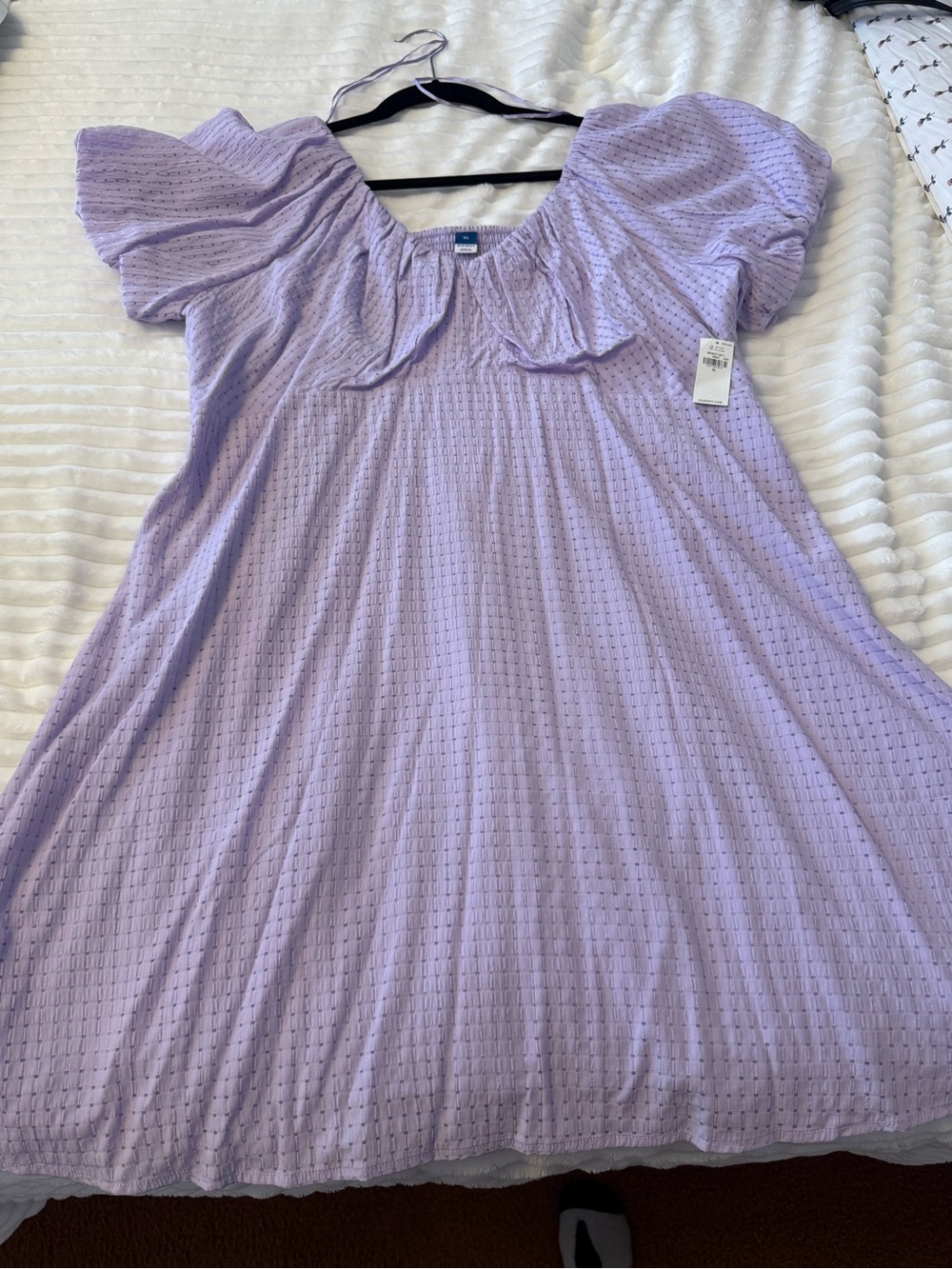 Women’s Lavender Puff-Sleeve Old Navy Dress